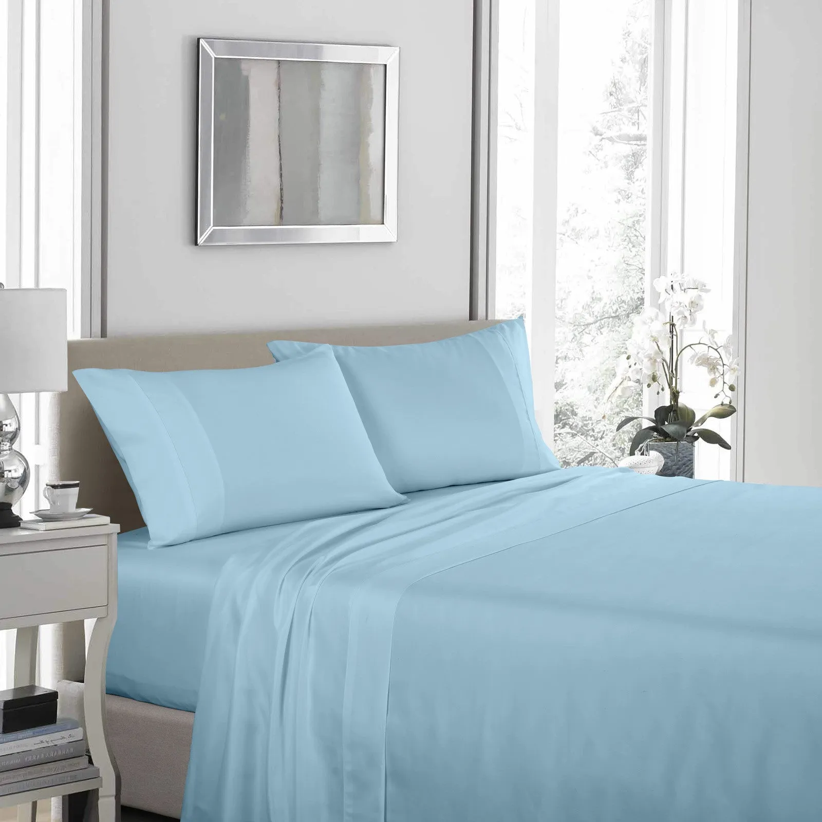 Royal comfort bedding set 1 x 1200tc 4 piece sheet set and 2 x air mesh pillows