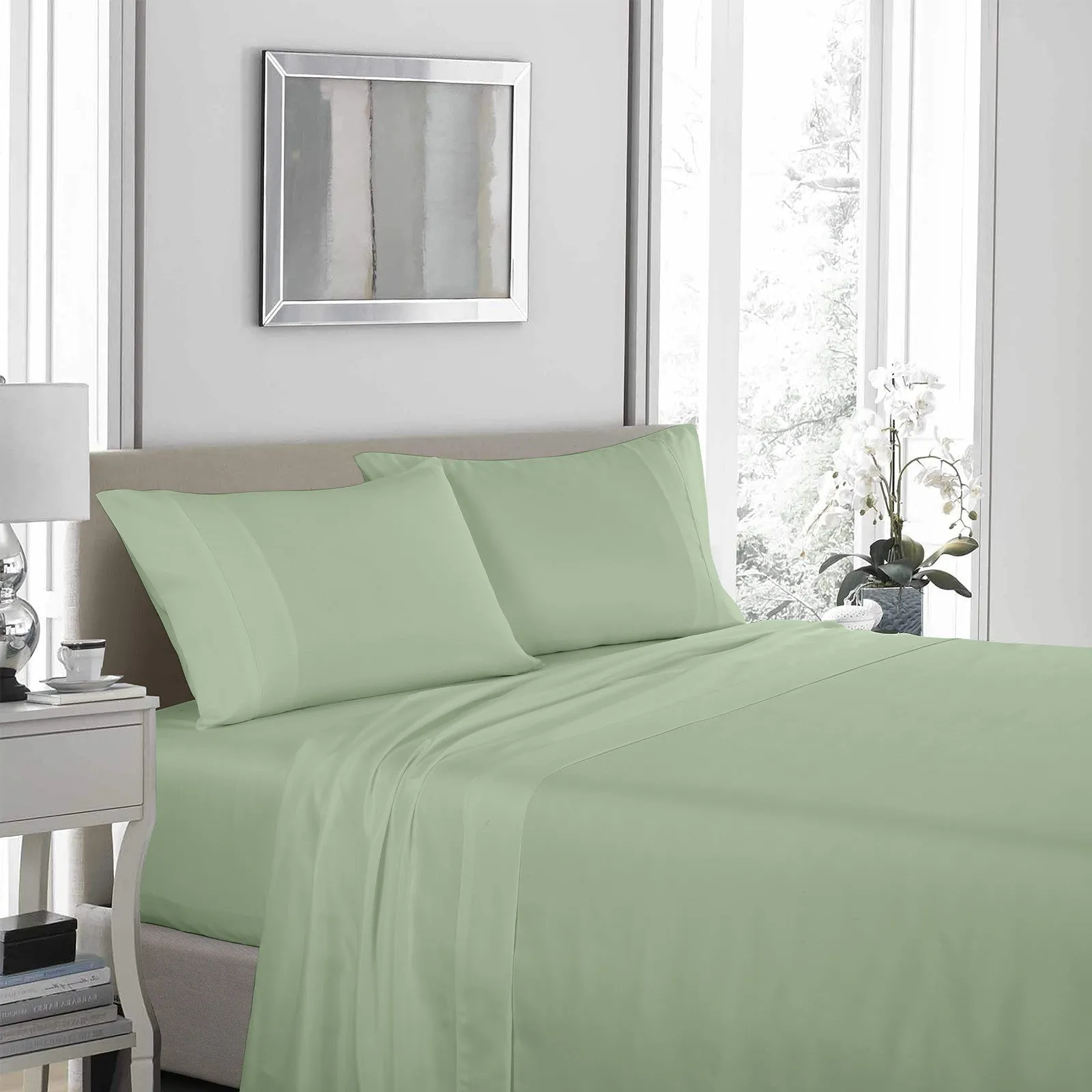 Royal comfort bedding set 1 x 1200tc 4 piece sheet set and 2 x air mesh pillows