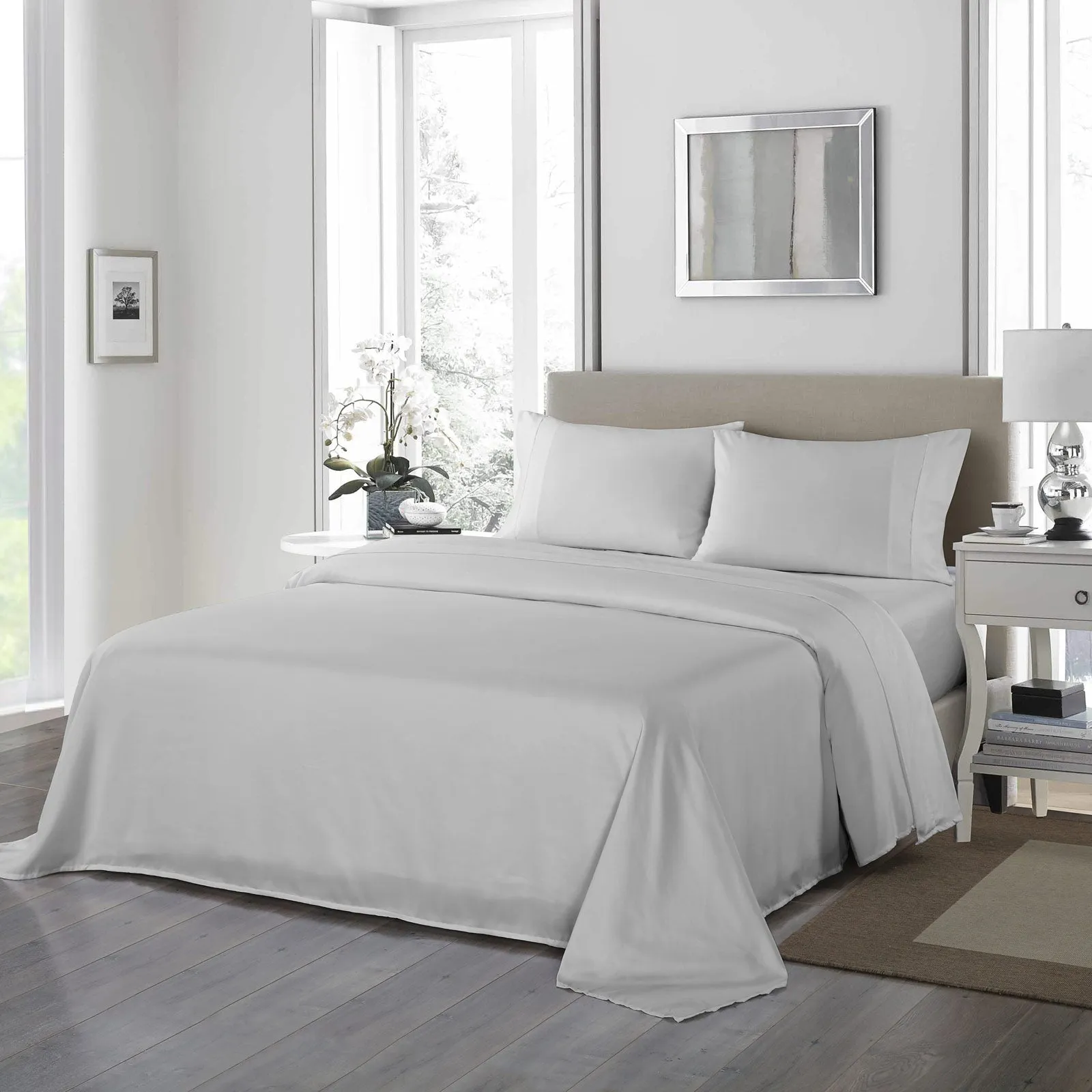 Royal comfort bedding set 1 x 1200tc 4 piece sheet set and 2 x air mesh pillows