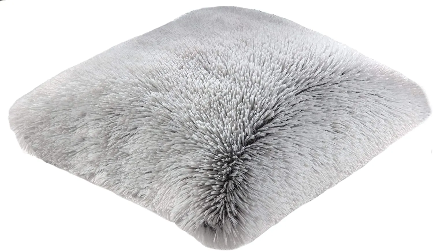 Set of 2 Shaggy Long Hair Throw Pillows - Super Soft