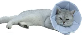 Soft Cat Recovery Collar,Adjustable Dog Cat Cone,Dog Protective Cone Collar After Surgery,for Cats and Puppy,Small,Blue