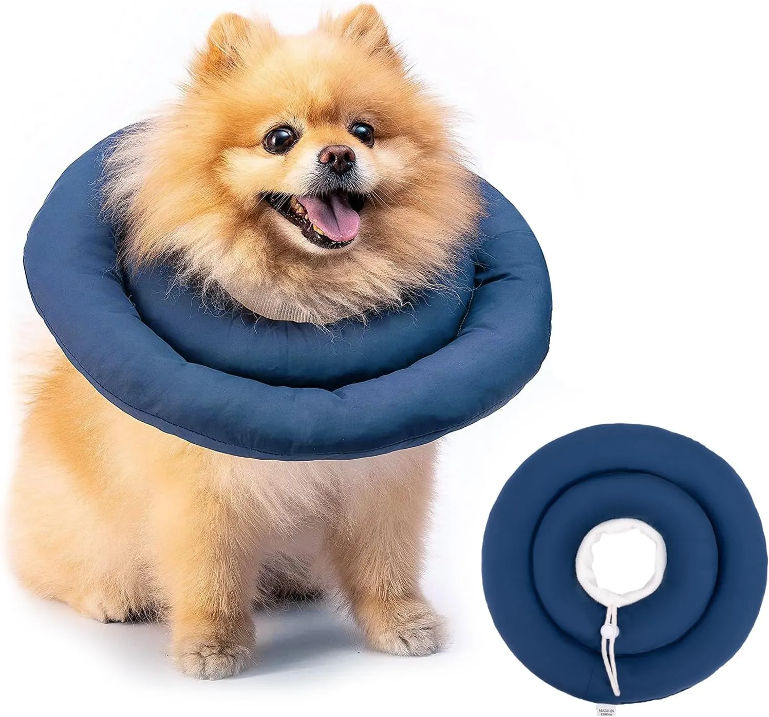 Soft Dog Cones, Recovery Dog Donut Collar After Surgery- Cone of Shame Alternative, Pet Elizabethan E-Collar Anti-Bite Lick Wound Healing Adjustable for Small Large Medium Dogs