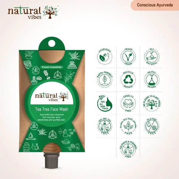 Tea Tree Face Wash Travel Essentials 30ml