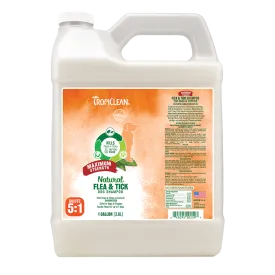 Tropiclean Natural Flea & Tick Shampoo - Maximum Strength for Dogs 1G