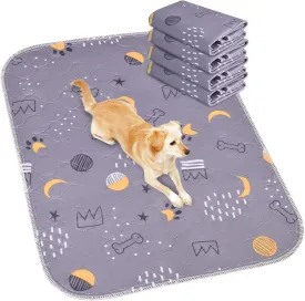 UPSKY Washable Pee Pads for Dogs 4 Pack 18 x 24 Reusable Puppy Pads Waterproof Pet Training Pads, Non-Slip Dog Mats Fast Absorbent Whelping Pads for Playpen, Potty, Crate, Bed