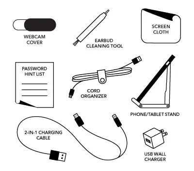 Vegan Leather Tech Kit - Pink