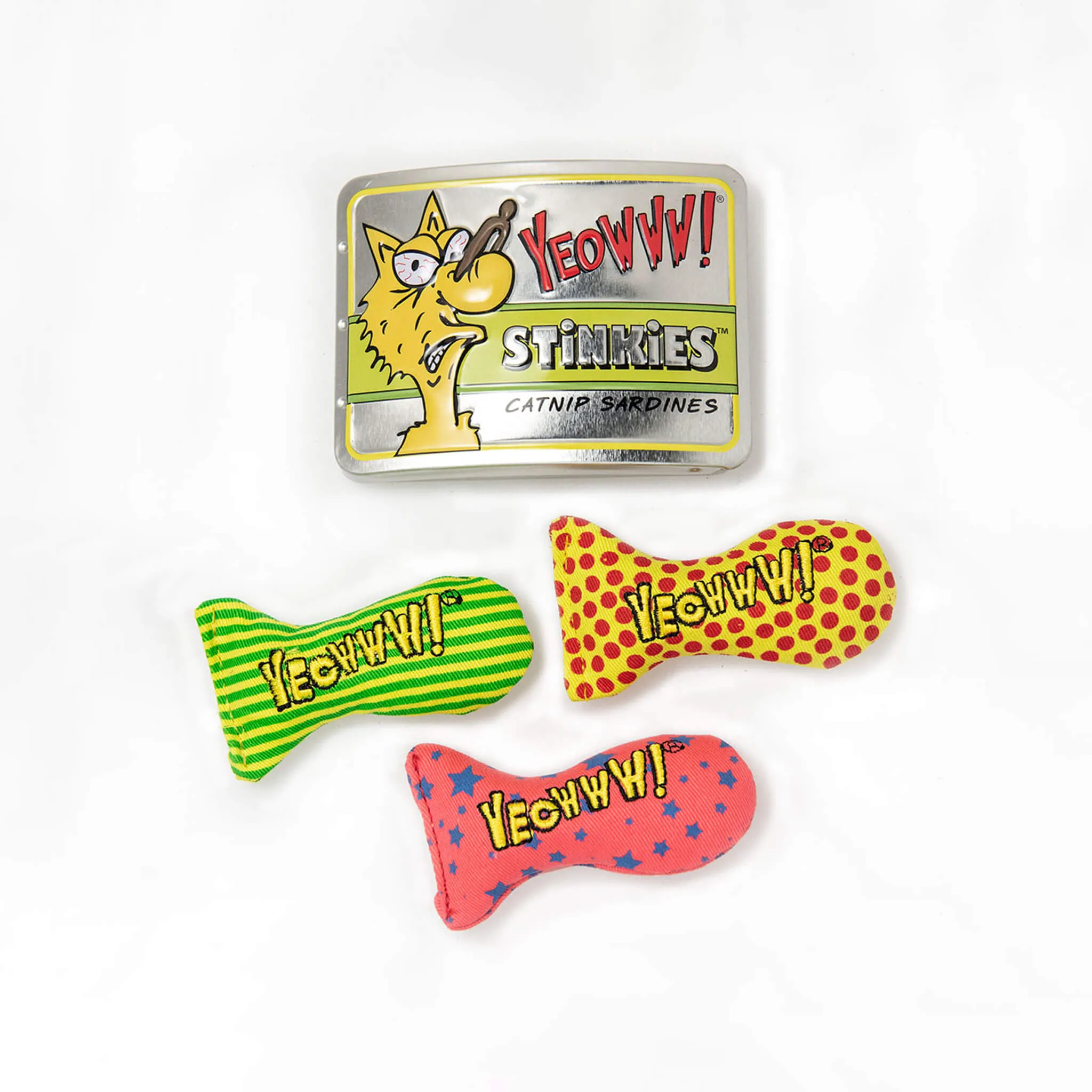 Yeowww! Stinkies Tin of Catnip Sardine Cat Toys