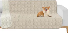 ZNSAYOTX Ultimate Cozy Blankets (52"x82") 100% Waterproof Bed Mat Blanket for Dog Pets, Couch Sofa Protector with Non-Slip Back Washable Durable, Pee Scratch Proof Easy to Clean (Khaki)